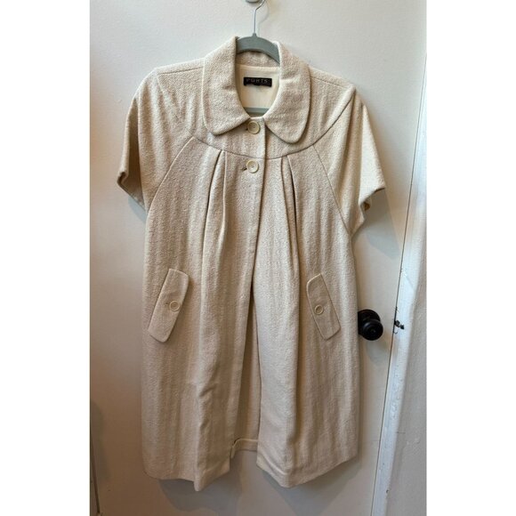 Ports International Women's Trench Coat ~ Cream Tweed - Picture 8 of 8